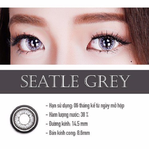 Kính áp tròng màu dùng 6 tháng Eye Secret Contact Lens - SEATTLE GREY