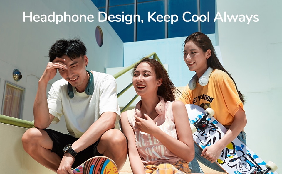 Neck Fan Rechargeable Fan 4000mAh Silent USB Portable Bladeless Fan for Home Outdoor Neck-hanging Fans Ventilador | BigBuy360 - bigbuy360.vn