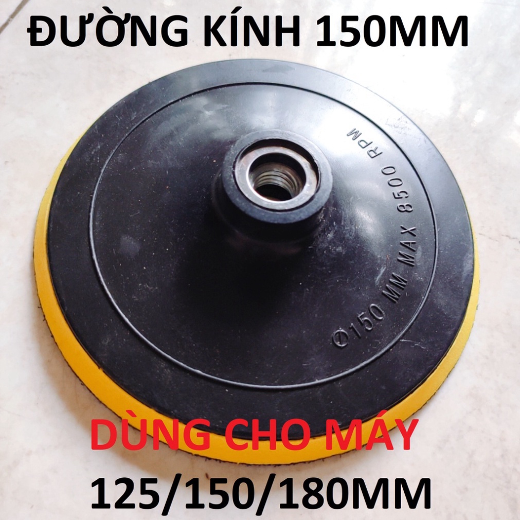 Đế trà nhám, đế dán giấy ráp 100-180mm, dùng cho thợ mộc, cơ khí