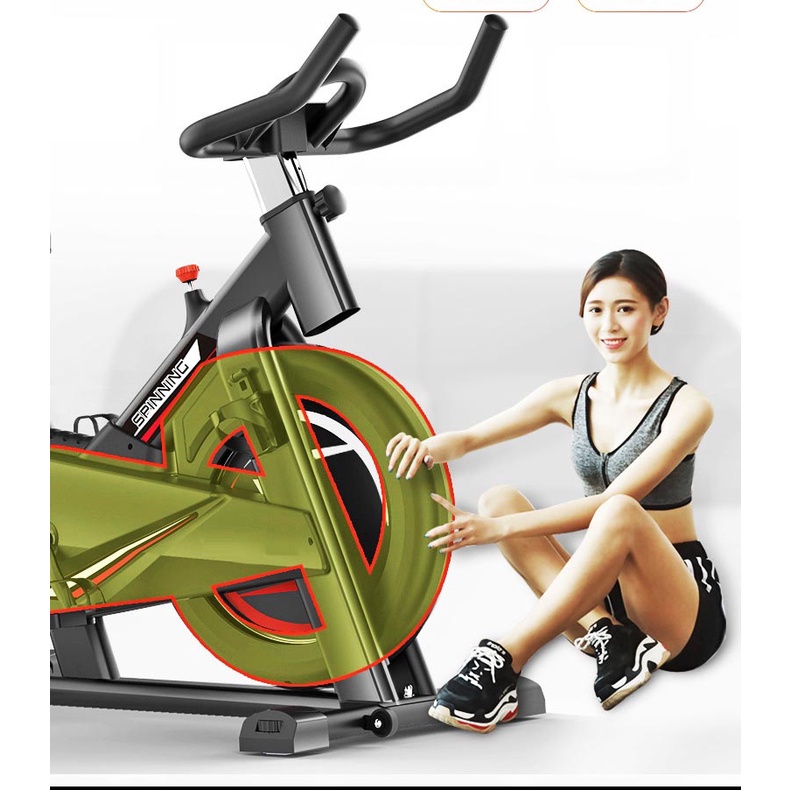 xe đạp tập thể dục tại nhà 603 pro cảm biến nhịp tim + ốp nhựa bọc bánh đà , máy tập thể dục tại nhà 603 pro
