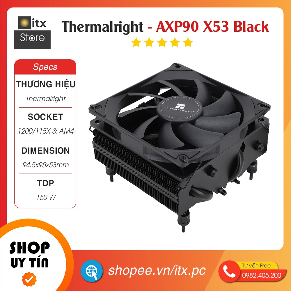 Tản nhiệt CPU Thermalright AXP90 - X53 cho máy tính iTX/HTPC