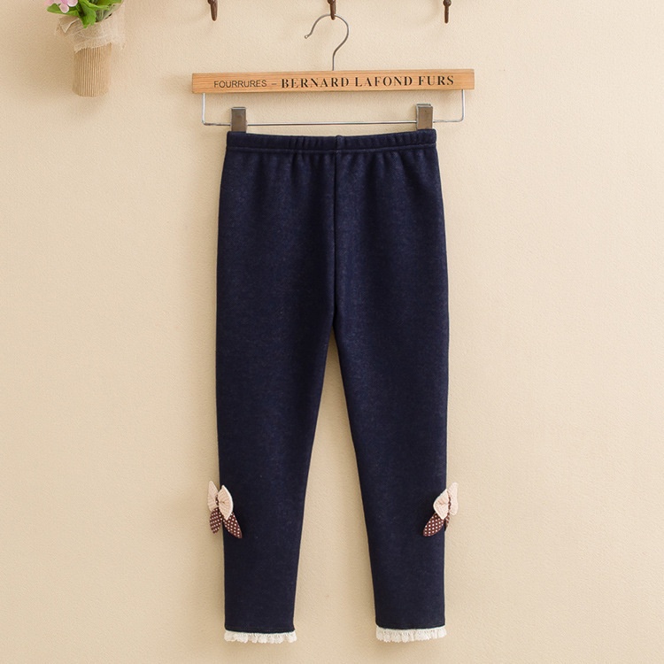 Quần Denim Phối Cotton Xinh Xắn Theo Phong Cách Thu Đông Dành Cho Bé