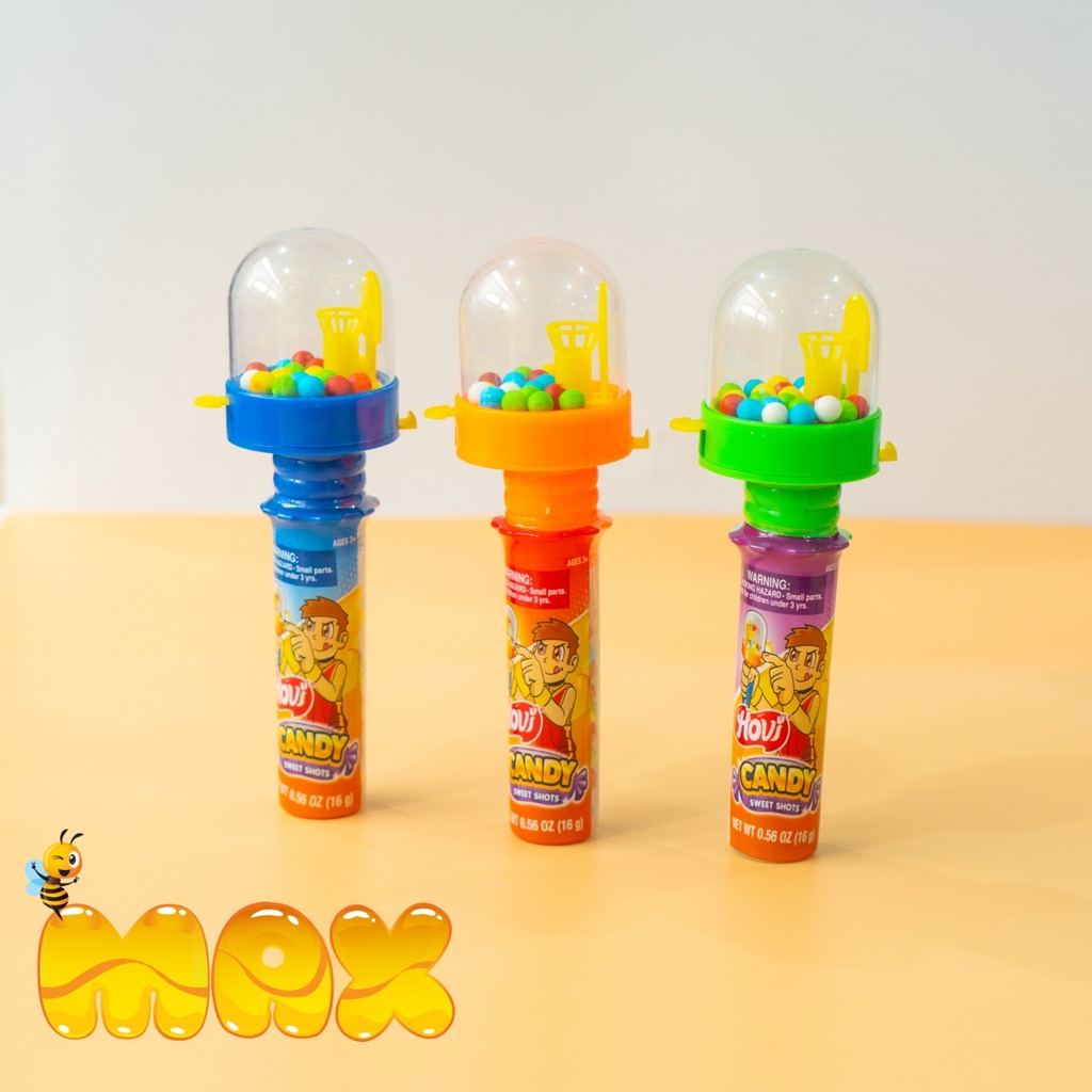 Kẹo ngọt bóng rổ Hovi Sweet Shot kẹo đồ chơi cho bé nhiều vị hoa quả hãng Zed Candy
