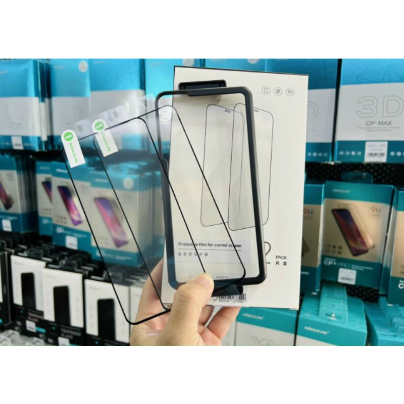 Samsung S22 ultra , S22 plus , S22 Miếng dán Nillkin full mềm màn hình , cảm biến vân tay siêu âm - 1 hộp 2 tấm