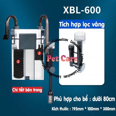 [Mã PET50 giảm 10% - tối đa 50K đơn 250K] Lọc treo Xiaoli Sunsun XBL 300/XBL 400/ XBL 500/XBL 600