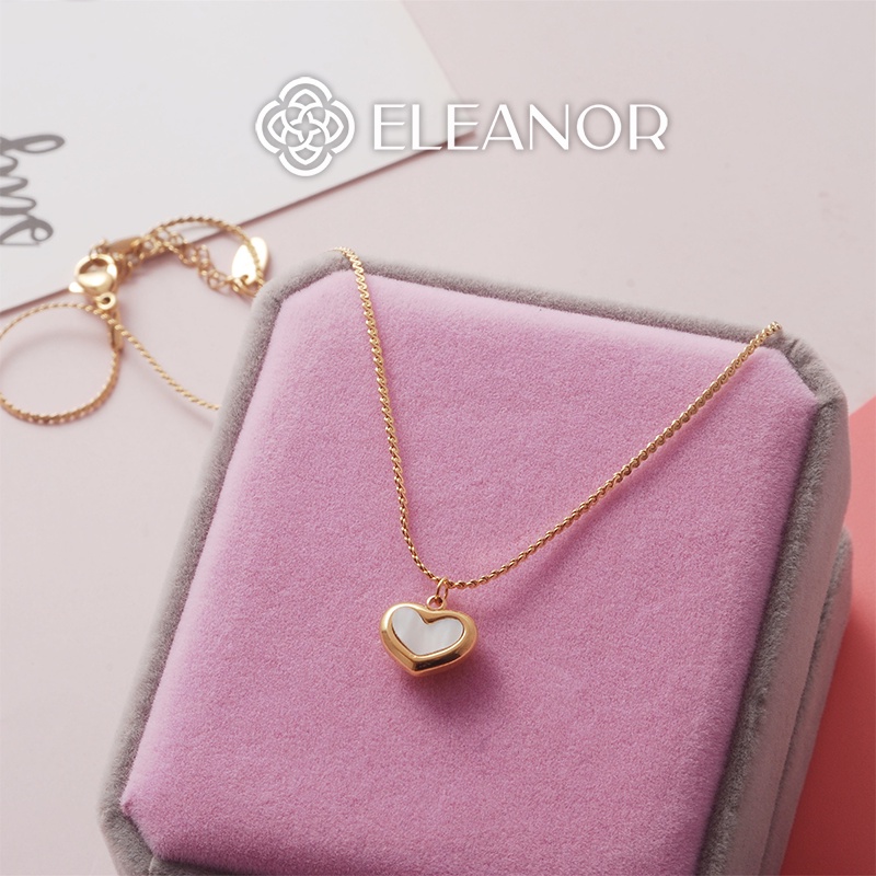 Dây chuyền nữ Eleanor Accessories mặt trái tim phụ kiện trang sức basic dễ thương