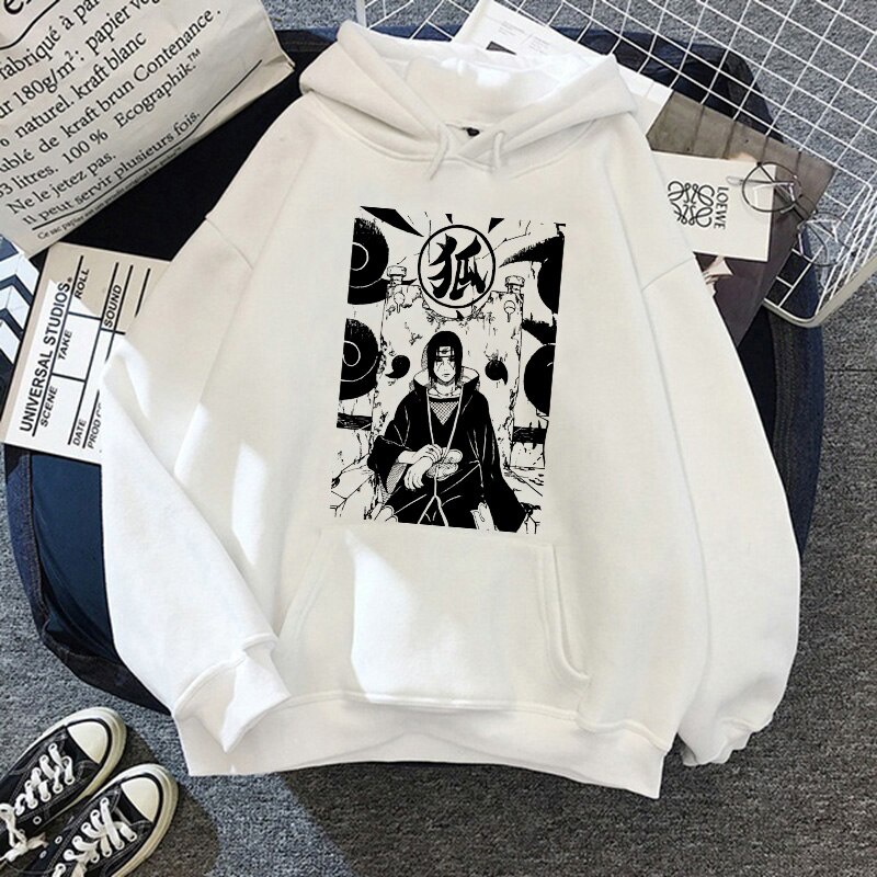 Áo Hoodie In Họa Tiết Hoạt Hình Naruto Itachi Sasuke độc đẹp cực chất