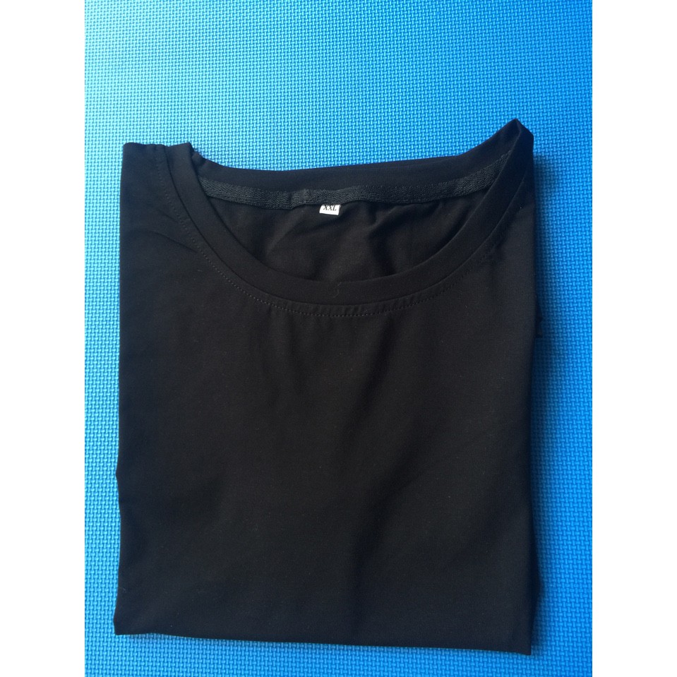 Áo thun trơn đen 100% cotton size S->L giá sỉ đẹp phom chuẩn ảnh thật