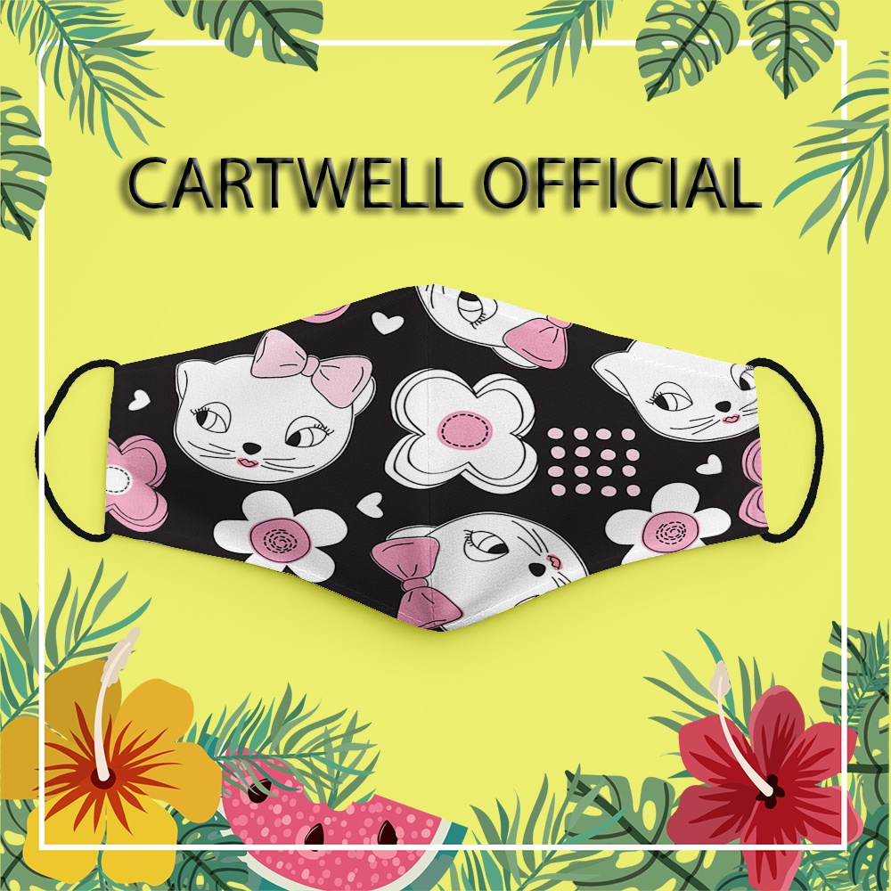 Khẩu trang cho bé đáng yêu trẻ em dễ thương vui nhộn cute Hình Đẹp CARTWELL kháng khuẩn dễ thở phòng ô nhiễm thời trang