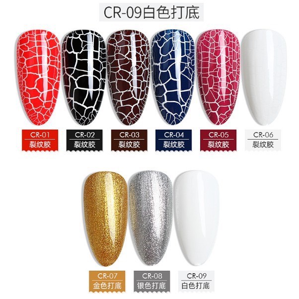 Sơn gel nứt AS - Hàng loại 1 - mã CR CHAI ĐEN 15ML