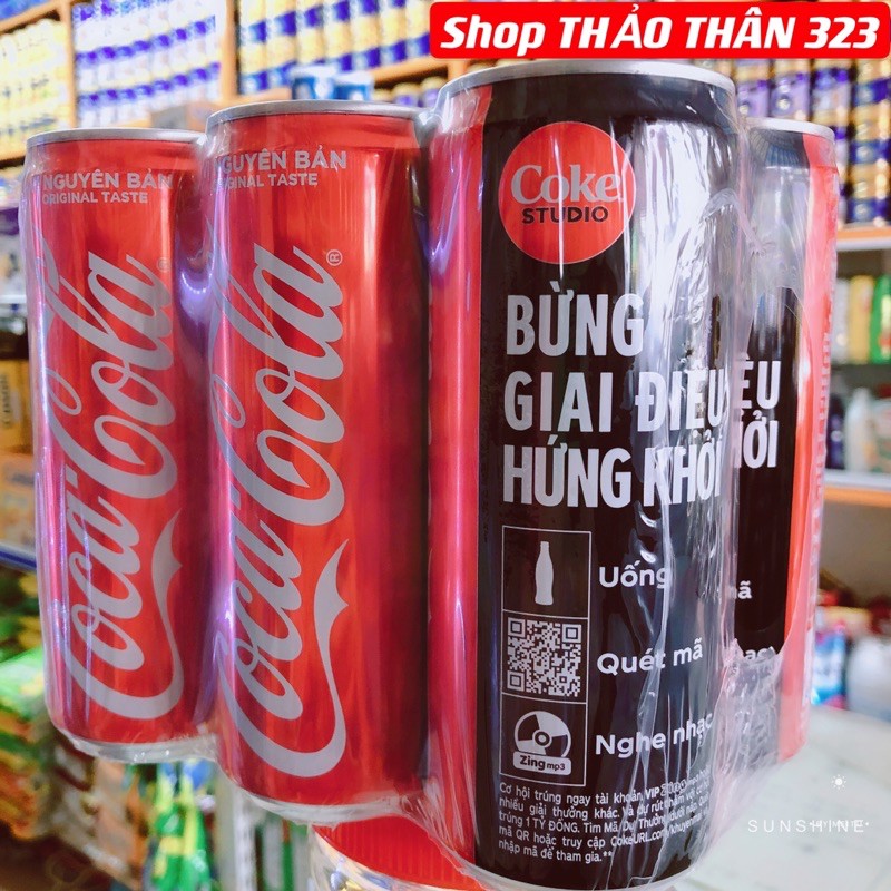 Nước Ngọt Coca-Cola Có Ga / Pepsi Zero (1 Lốc x 6 Lon)