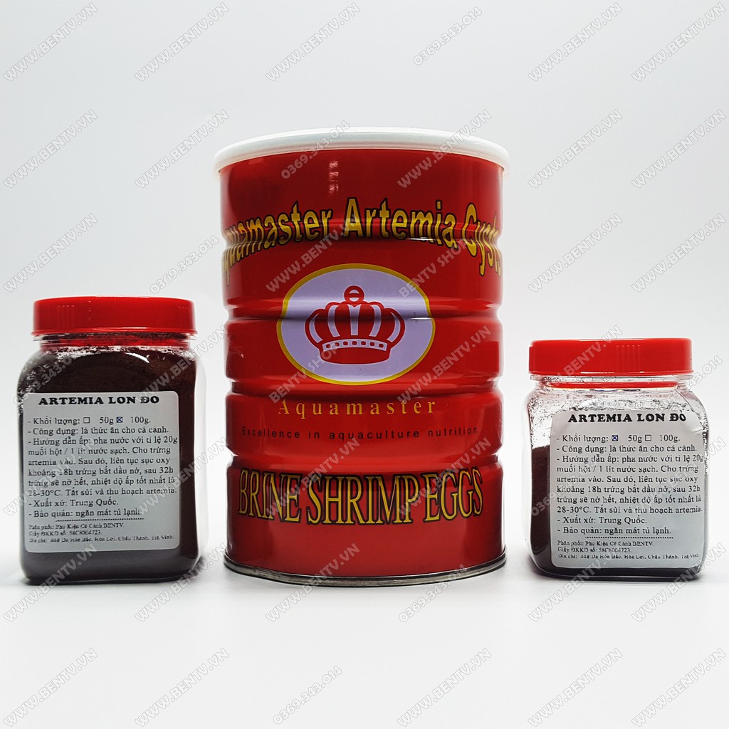 Trứng Artemia Lon Đỏ Dạng Ấp Nở