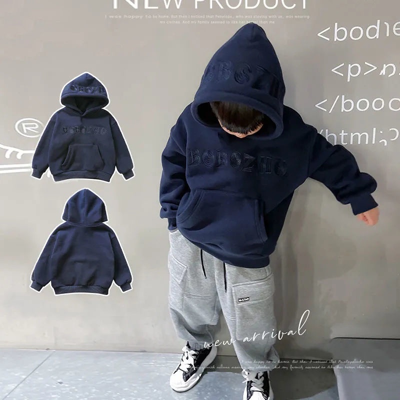 Áo Khoác Sweater Tay Dài Thêu Họa Tiết Thời Trang Thu Đông Mới Cho Bé Trai