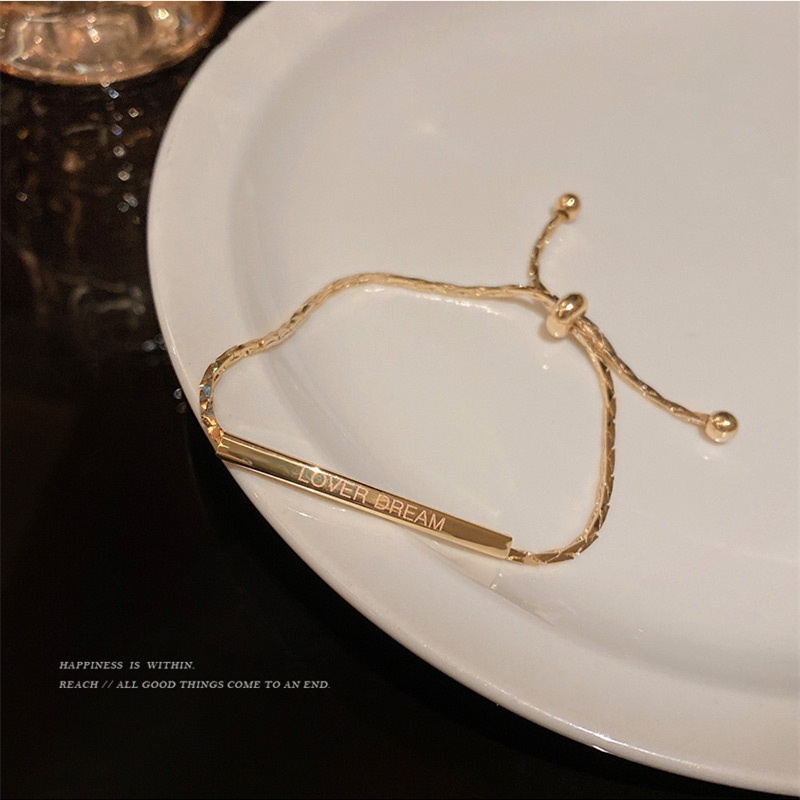 Vòng Đeo Tay Bằng Thép Titan Phong Cách Thời Trang Hàn Quốc F661