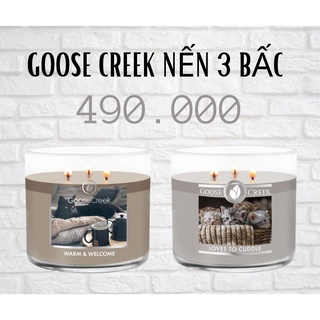 Nến thơm 3 bấc Goose Creek, thơm siêu thơm ạ