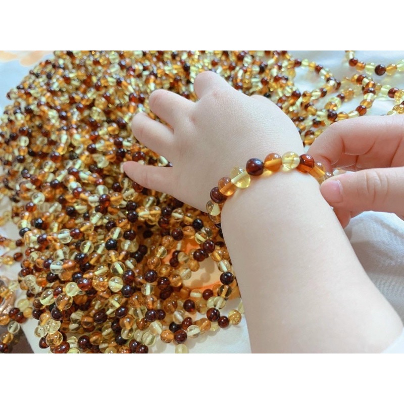 Ambre - Vòng hổ phách (Vòng tay / Vòng cổ) quà tặng sức khoẻ cho bé