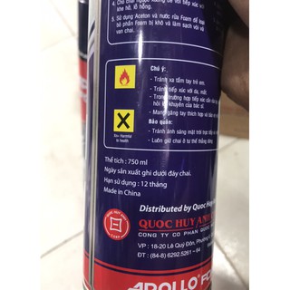 Xịt foam APOLLO 750ml