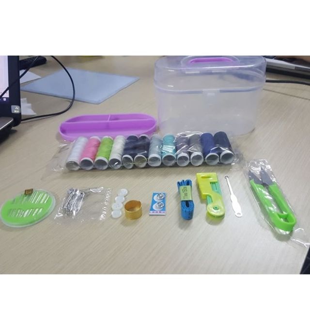 [FREESHIP] Hộp đựng kim chỉ đồ dùng may vá gia đình tiện lợi.
