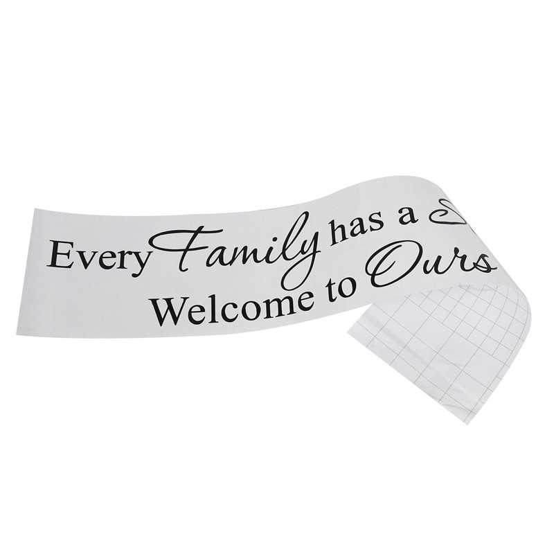 Decal Dán Tường Dòng Chữ Every Family Has A Story Welcome To Ours