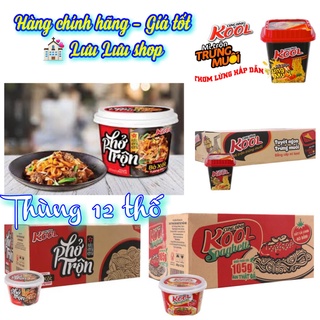 Thùng mì trộn Kool Spagheeti/ trứng muối/ phở trộn Cung Đình 80- 99g *12 th