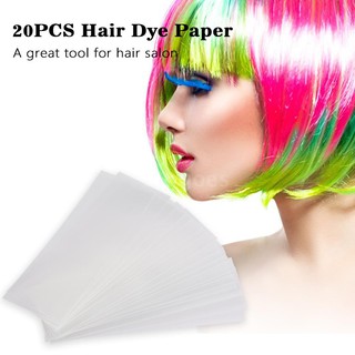 Set 20 Giấy Nhuộm Tóc 2 Lớp Màu Trong Suốt