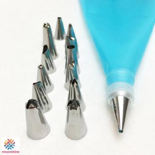 Bộ 16 dụng cụ túi silicon kèm vòi xịt kem làm bánh kem đẹp mắt