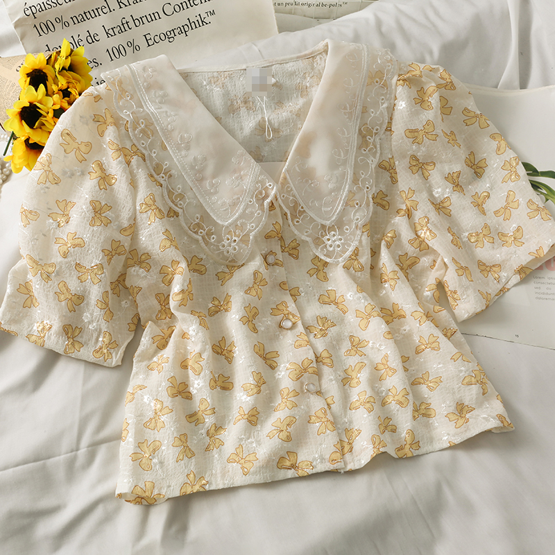 Áo Kiểu Tay Phồng Phối Ren Thời Trang Nữ Tính | BigBuy360 - bigbuy360.vn