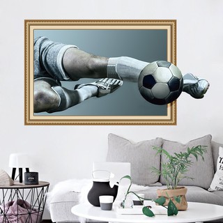 Decal Dán Tường Hình Quả Bóng Đá 3D