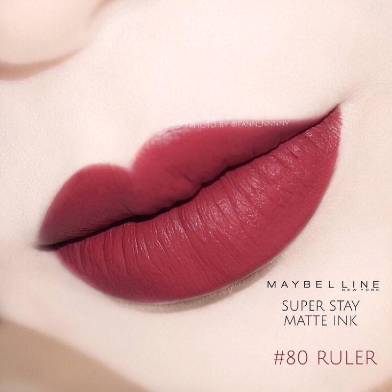 2.7ml - Son kem lỳ  Super stay Matte Ink Maybelline Ruler 80