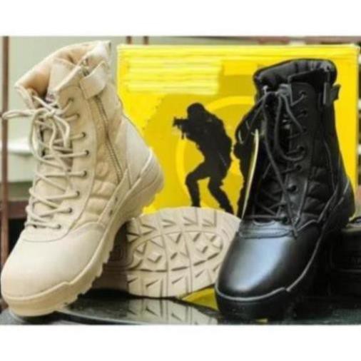 [Sale 3/3] [BÁN SỈ] Giày COMBAT ORIGINAL SWAT Mỹ cao cổ KAKI Sale 11