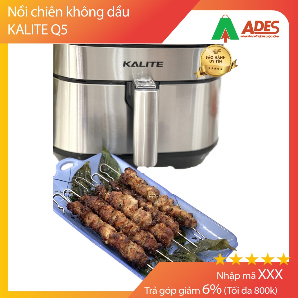 Nồi Chiên Không Dầu KALITE Q5 Dung Tích 5.5L - Hàng Chính Hãng, Bảo Hành 12 Tháng