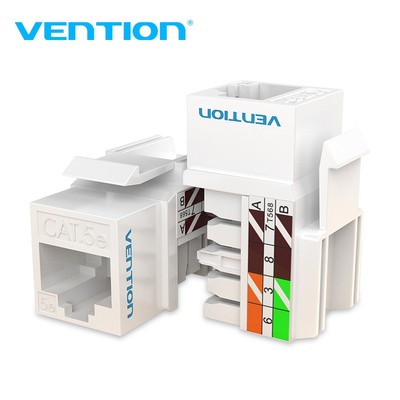 Đầu Nối Dây Cáp Mạng Vention Cat6 Rj45 Utp Góc 90/180 Độ