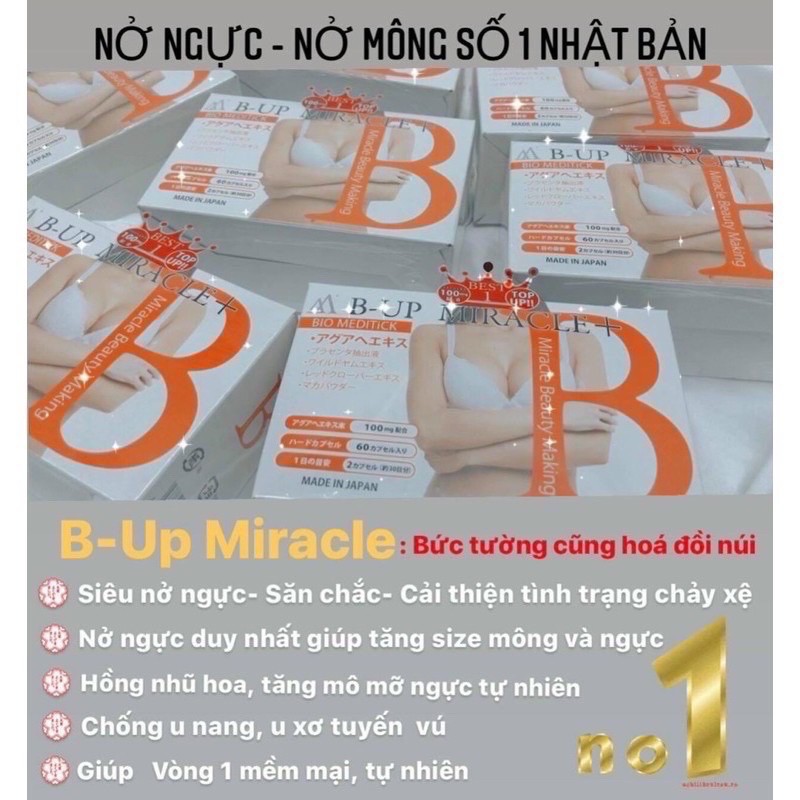 Viên Uống Nở Ngực và Mông B-Up Miracle +