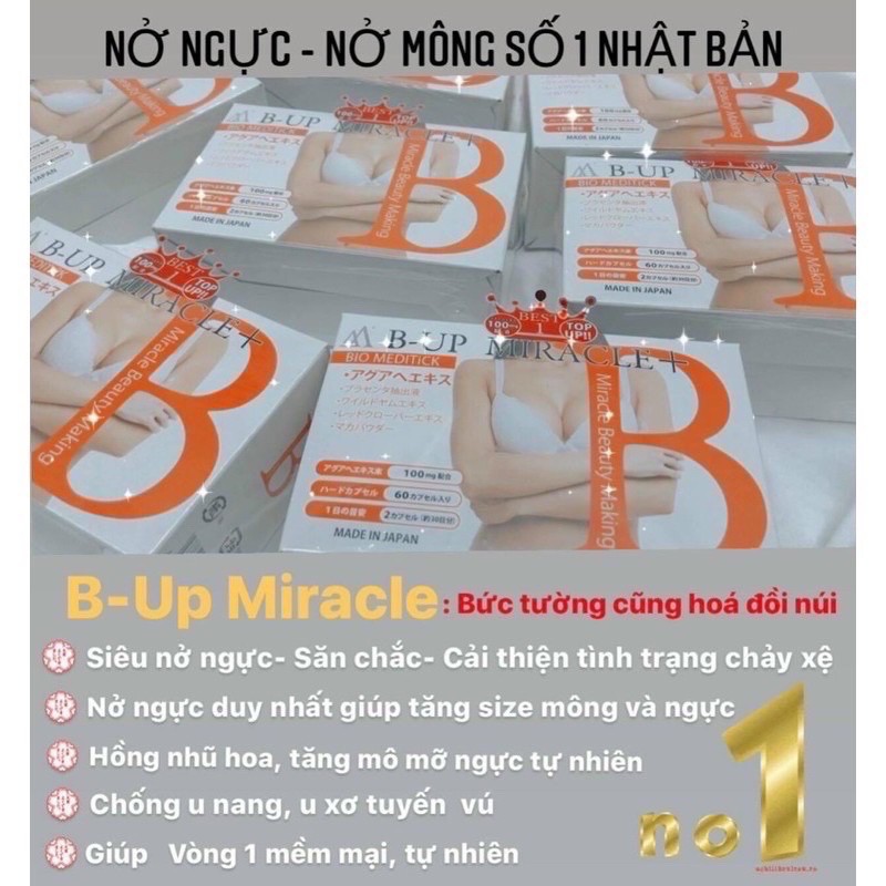 Viên Uống Nở Ngực B-Up Mỉacle +