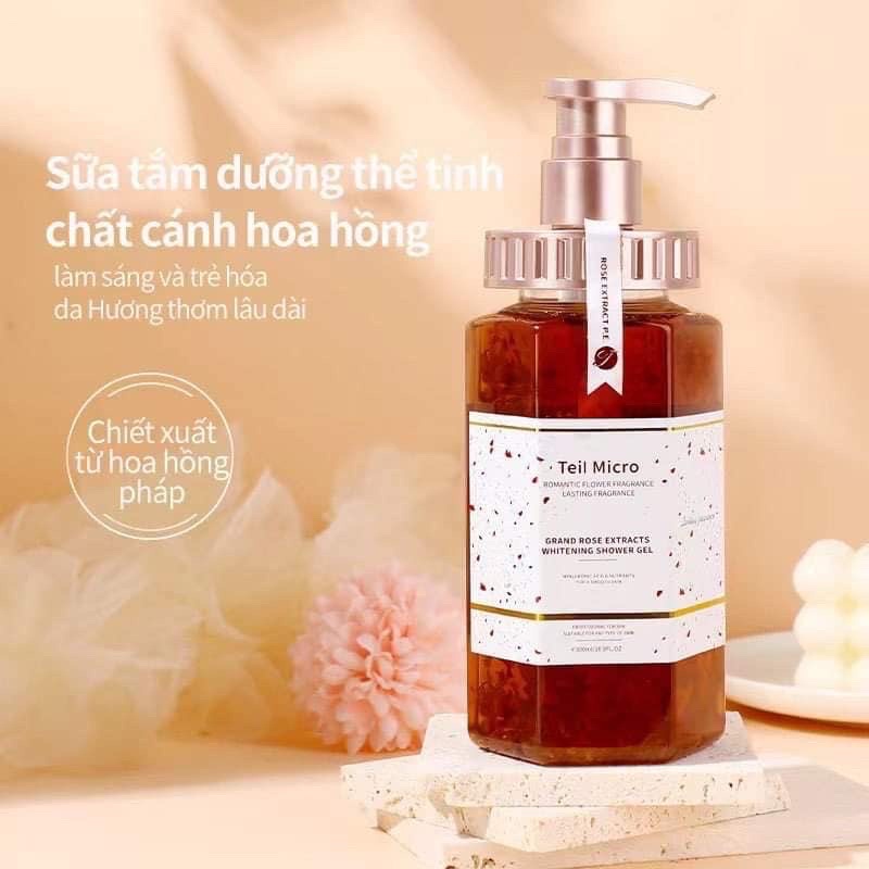 Sữa Tắm Nước Hoa Teil Micro Cánh Hoa Hồng 500ml