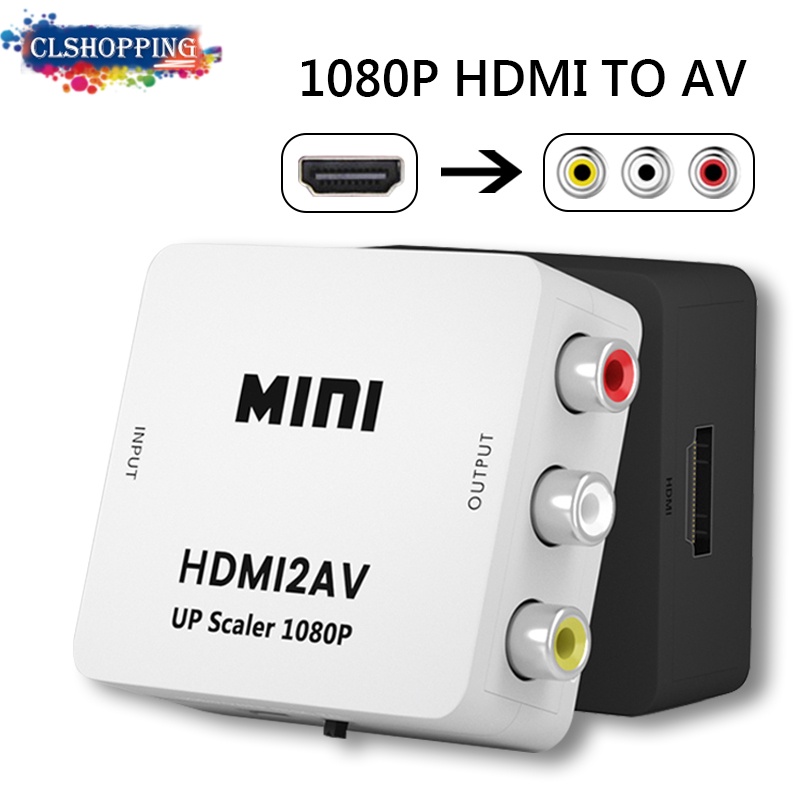 Cáp Chuyển Đổi HD 1080P HDMI Sang AV RCA Cvb L/R Video Cho TV Box PC Laptop PS3 HDMI