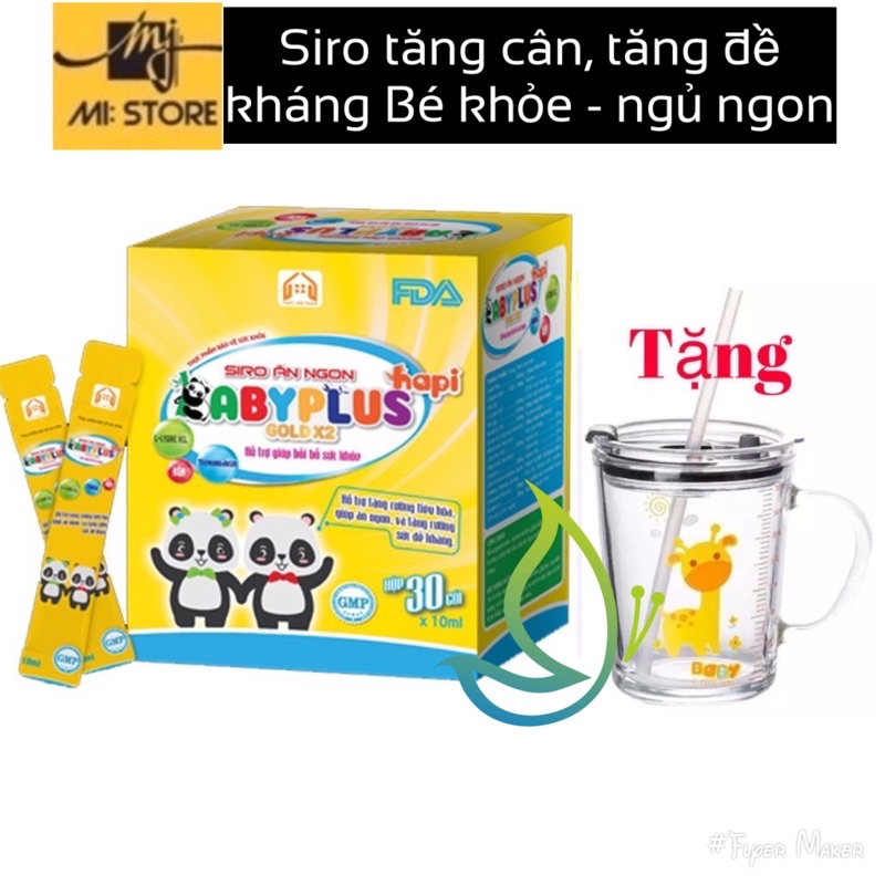 (chính hãng) Siro ăn ngon babyplus cho trẻ hết biếng ăn - tăng đề kháng - tiêu hoá khỏe hết táo bón - tăng cân đều