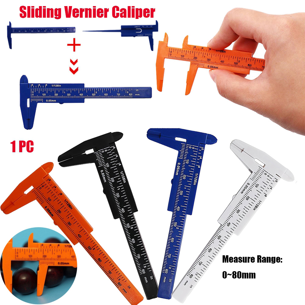 Thước đo kích thước 0~80mm cho thợ làm trang sức 4 màu tuỳ chọn