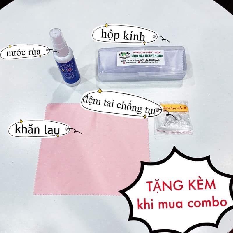 [Ảnh thật+Free ship] gọng kính cận kim loại nam nữ titan mắt tròn/vuông cho mặt to,dài,... ICEANT