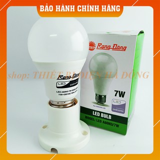 Bóng đèn led bulb 7w rạng đông, chip led samsung, bảo hành 2 năm