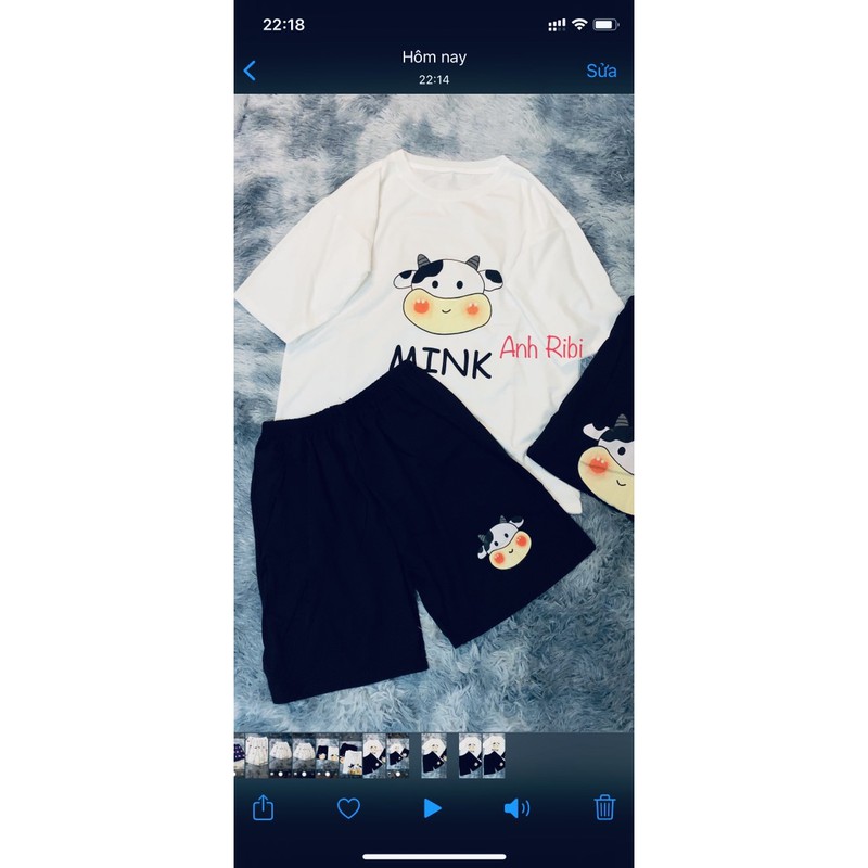 [SIÊU RẺ] Sét Áo Thun Ngắn Tay Bò Sữa Milk Chất Đẹp + Quần Đùi Đen Ống Rộng Logo Sét Đồ Bộ Nam Nữ Unisex Freesize | BigBuy360 - bigbuy360.vn