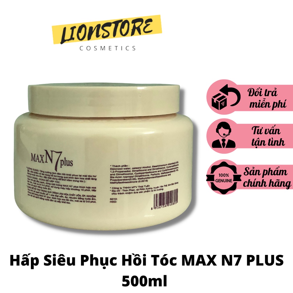 Hấp siêu phục hồi tóc No7 plus 500ml giúp cân bằng tái tạo tóc