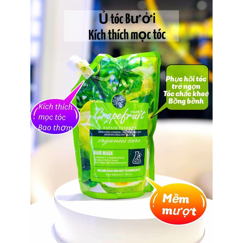 Kem Hấp - Ủ- Xả Phục Hồi Tóc Bưởi Grapefruit Siêu Mềm Mượt Dạng Túi 500ML | BigBuy360 - bigbuy360.vn
