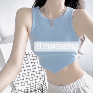 (siêu sale) Áo ba lỗ croptop chất thun gân cao cấp