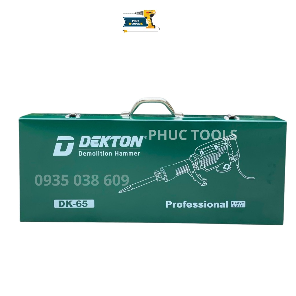 Máy đục bê tông DEKTON 30ly Dk-65 1850w tặng 2 mũi đục
