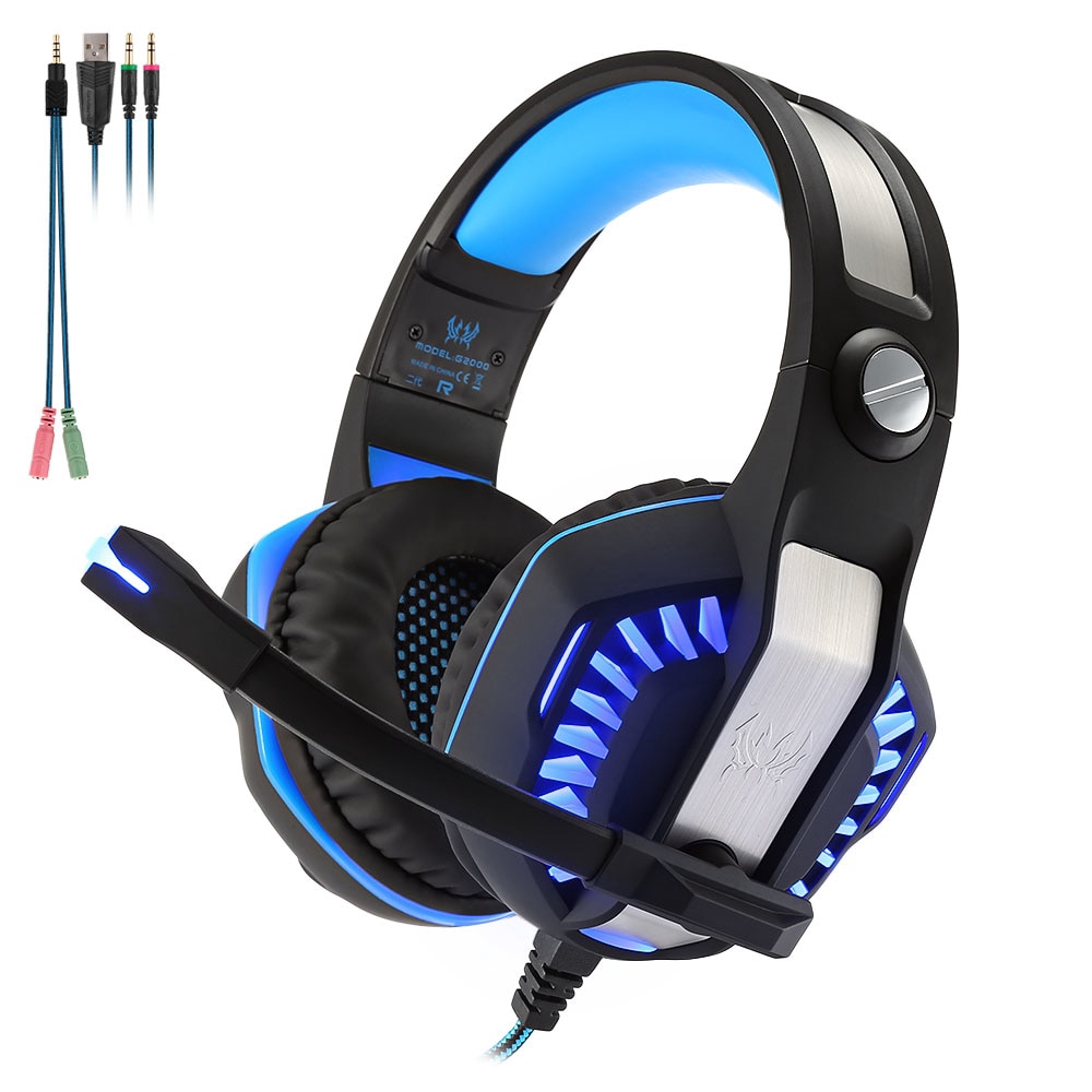KOTION EACH G2000 Second Generation Gaming Headset LED Light With Mic Headphones