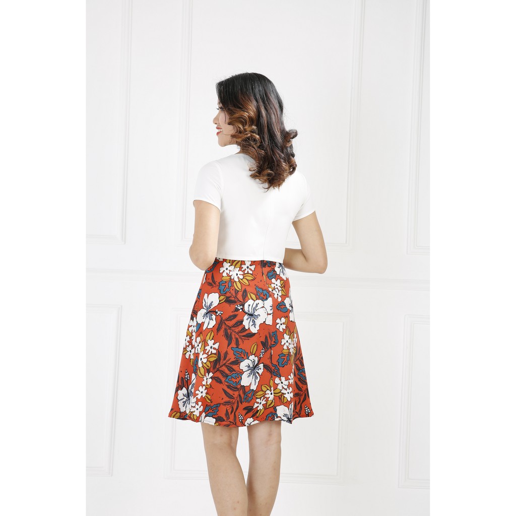 Đầm croptop dáng xòe cao cấp