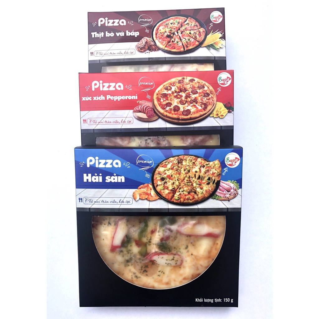 Pizza Bắp + Phô Mai ( chế biến sẵn, chưa nướng,150g) siu rẻ