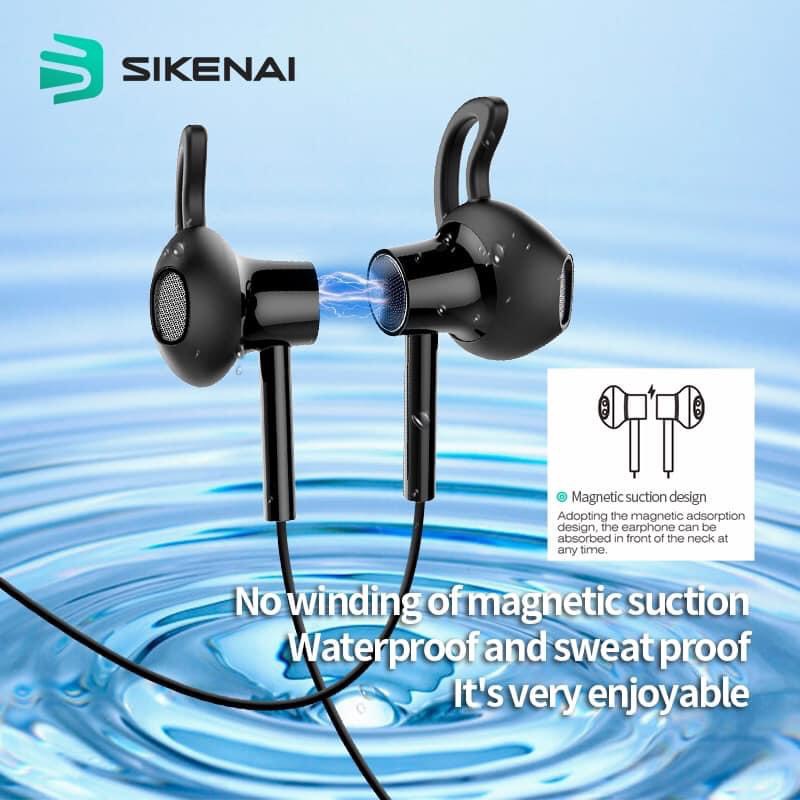 Tai nghe bluetooth 5.0 thể thao LY-D30 - Tai nghe không dây bluetooth đeo cổ choàng cổ tập thể dục có micro