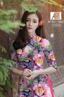 Vải áo dài 3D 